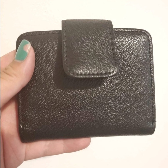 H&M Women’s Faux Leather Hobo Purse with Fringe & Wallet Set in Black- 2 Pieces - Picture 5 of 7